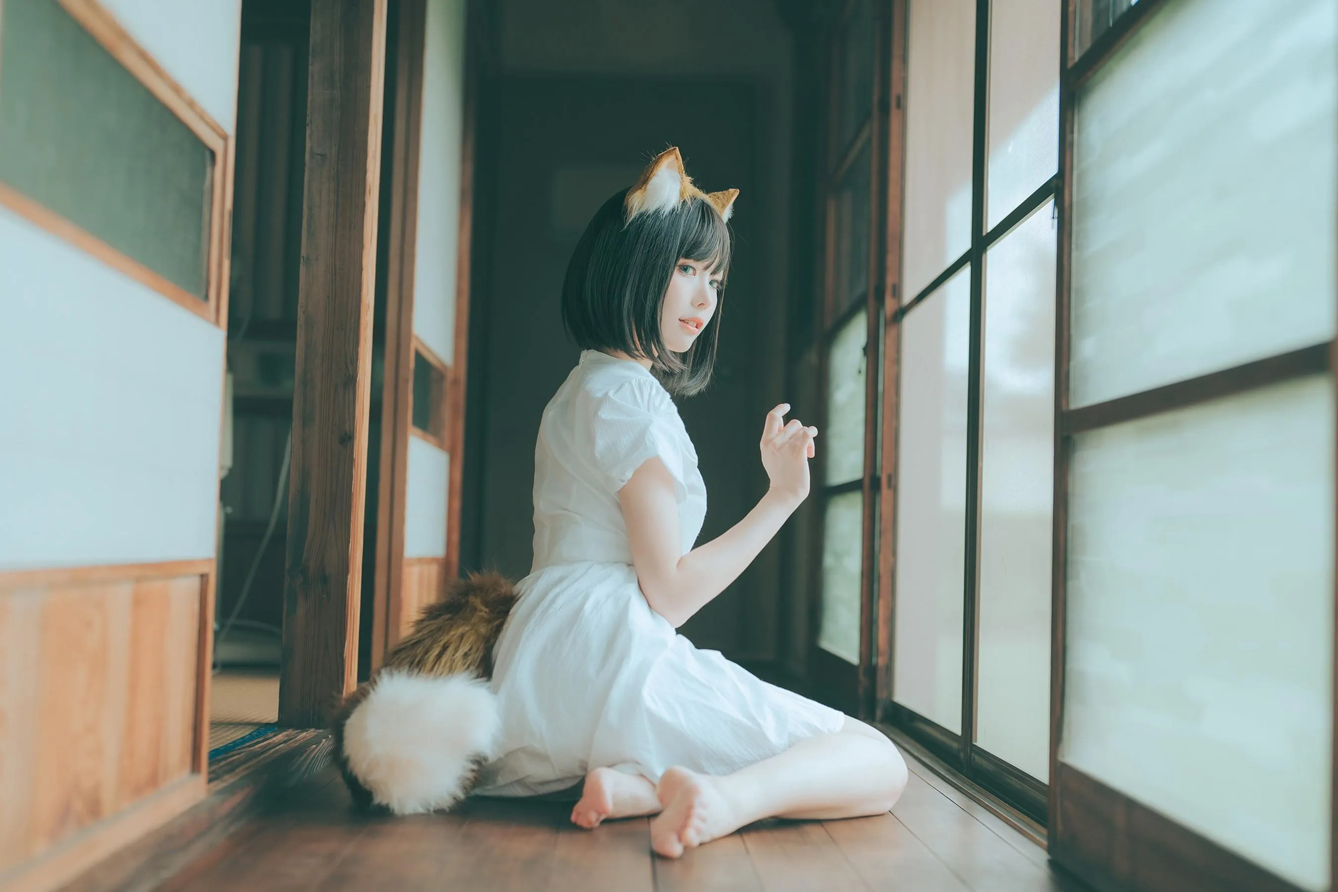 ElyEE子 – NO.114 2023.July B-Dongitsune ~White dress 白洋裝狐少女 [60P]插图8